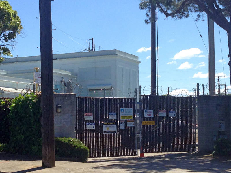 A fire at this substation in El Cerrito caused a power outage on Monday, April 25, 2016.