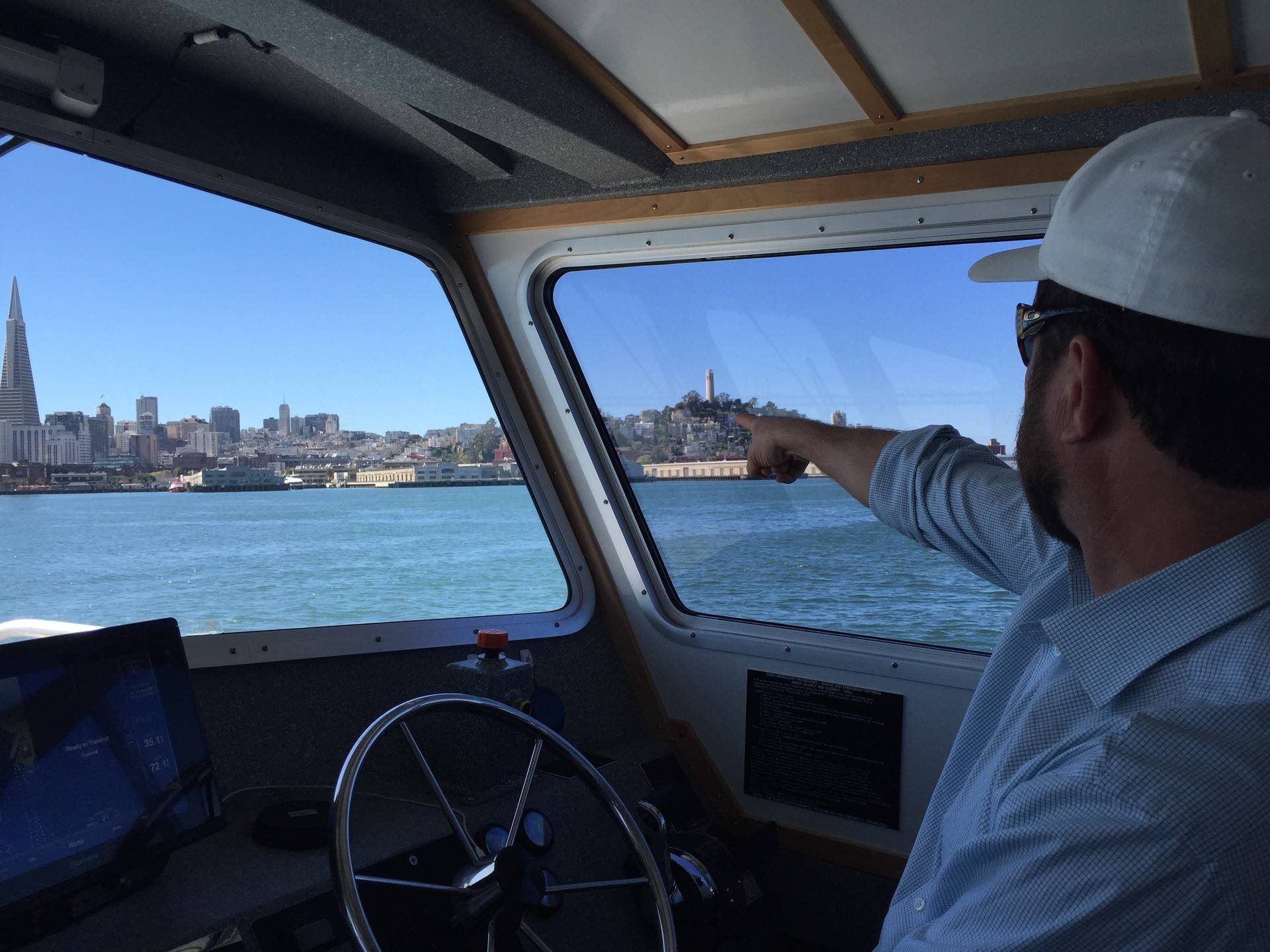 James Jaber is the head of Prop SF, a private company which ferries workers from San Francisco to Redwood City.