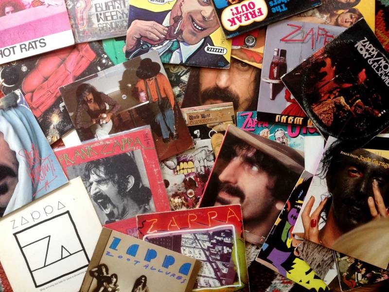 Montage of original Frank Zappa LP's