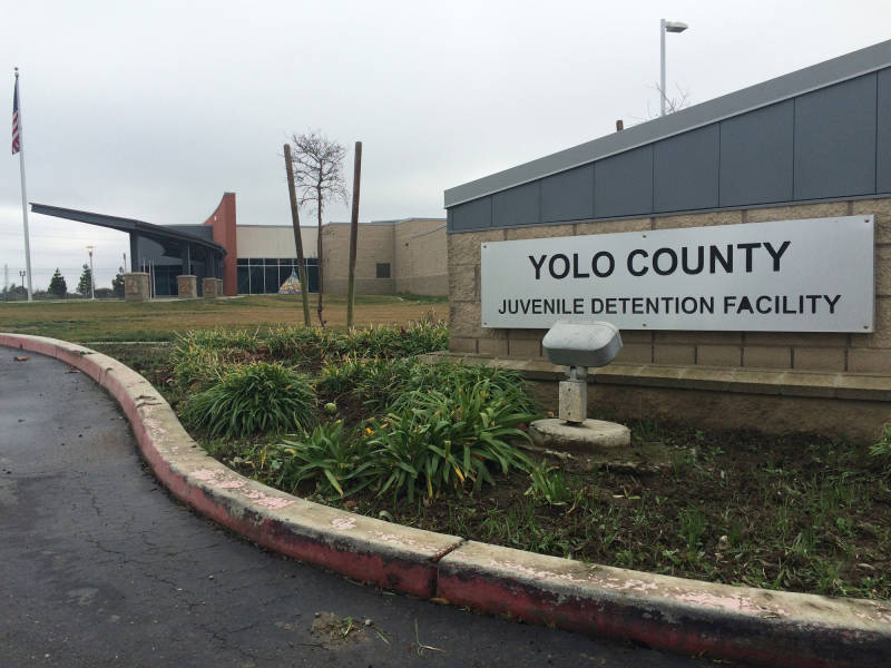 Yolo County Chief Probation Officer Brent Cardall, and Victoria Blacksmith, the case manager in charge of immigrant children in Office of Refugee Resettlement custody, give a tour of the county's juvenile detention facility on Jan. 15, 2016.