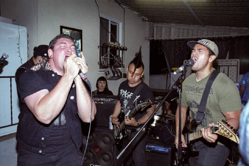 he band Corrupted Youth, a lynchpin in the East and South L.A. backyard punk scene. 