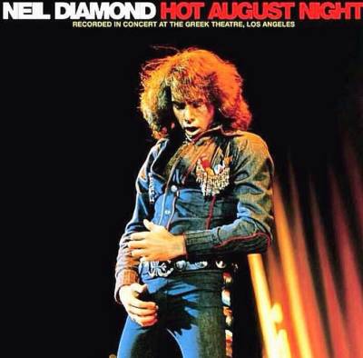 The cover of Neil Diamond's 1972 "Hot August Night" live double album is one of more than 200 album covers from the '60s, '70s and '80s credited to Caraeff.