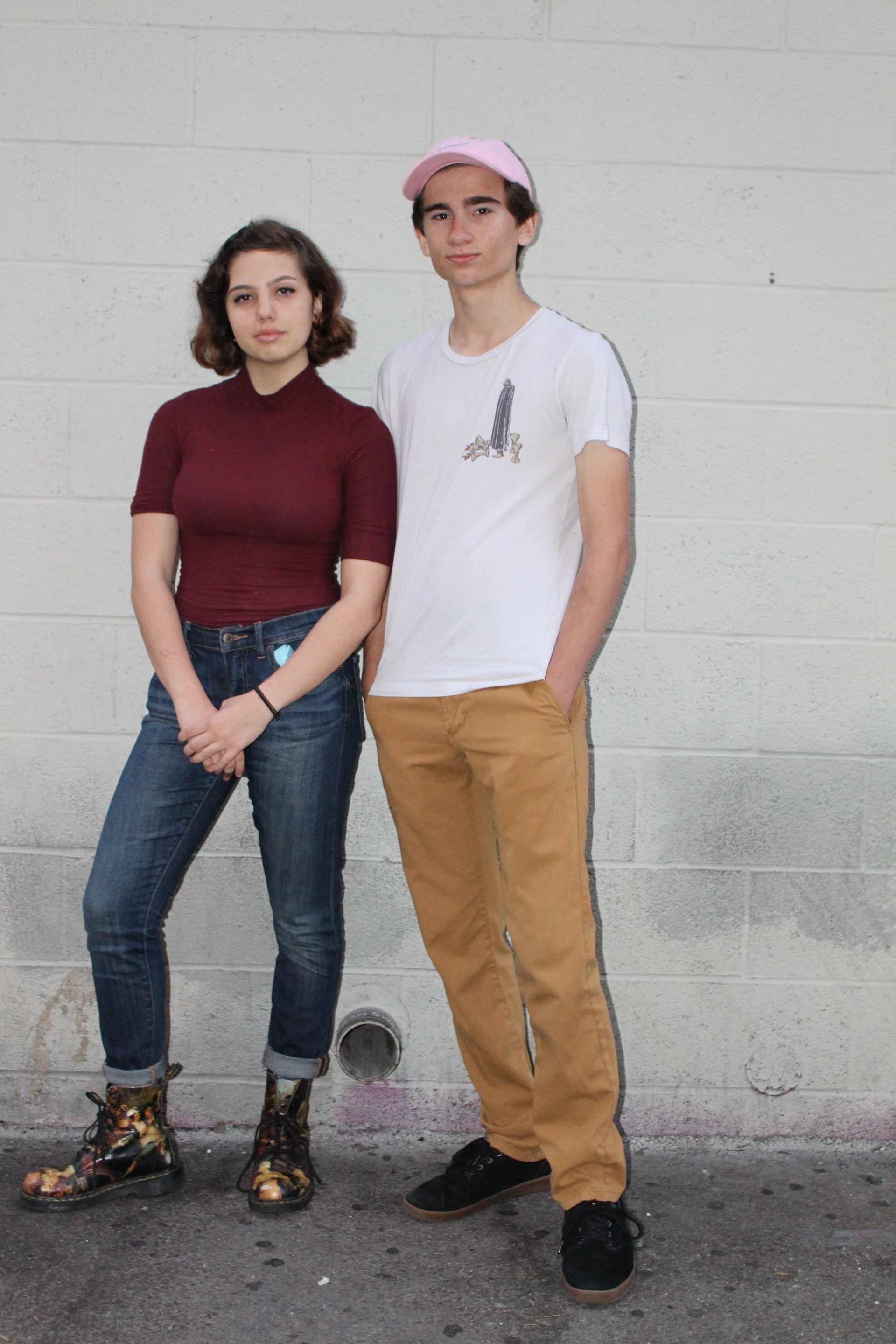 Gina Basile, 14, and Simon Landau, 15. “It’s very rare to find a place that treats the performers well and allows all ages,” Landau said.