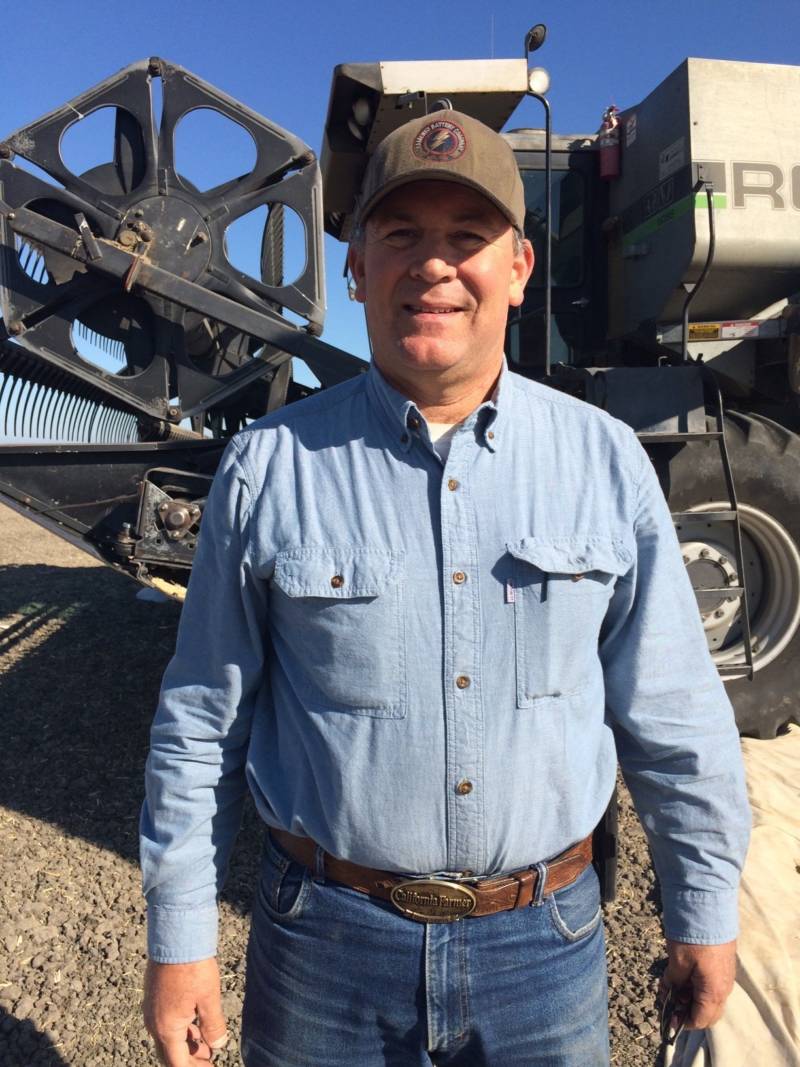 Third-generation farmer Jeff Merwin farms alfalfa and seed crops in Clarksburg.