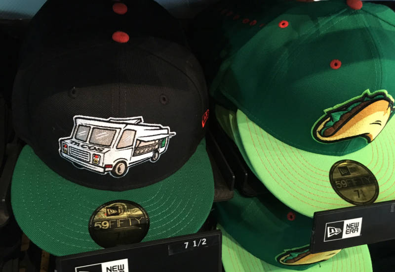 Taco-themed hats are helping the Fresno Grizzlies toward what they hope will be a merchandise sales record this year.