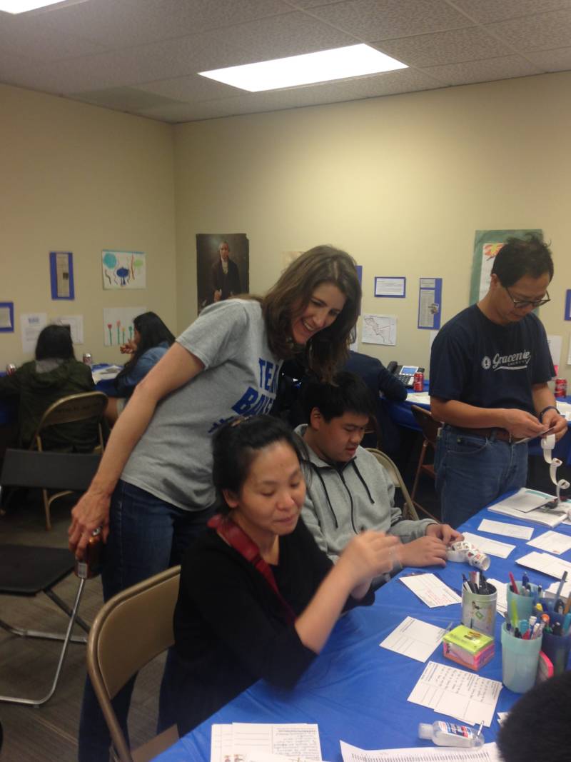 Assemblywoman Catharine Baker during a phone bank for her re-election campaign in San Ramon, CA.