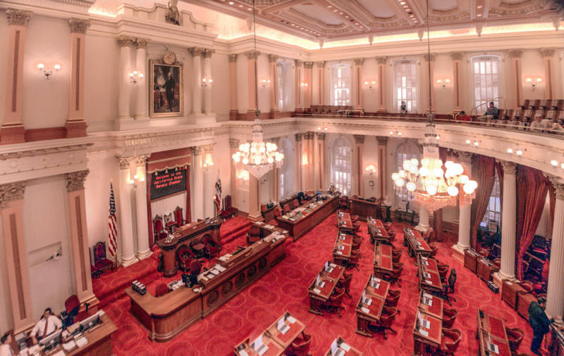 The chambers of the California Legislature.
