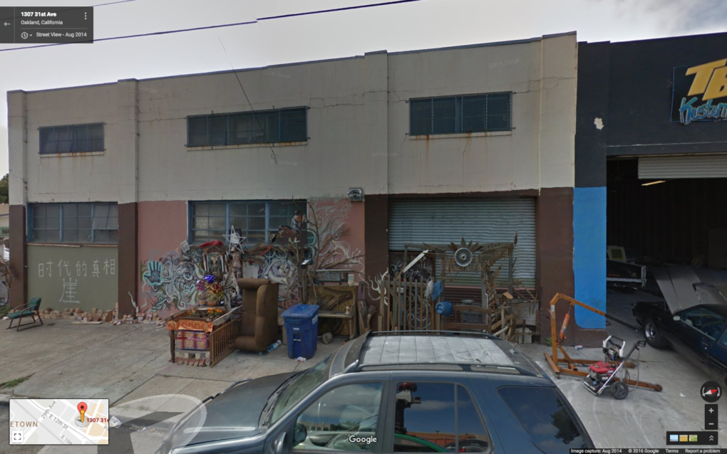 Google Street View image of 1307 31st Avenue in Oakland, dated August, 2014.