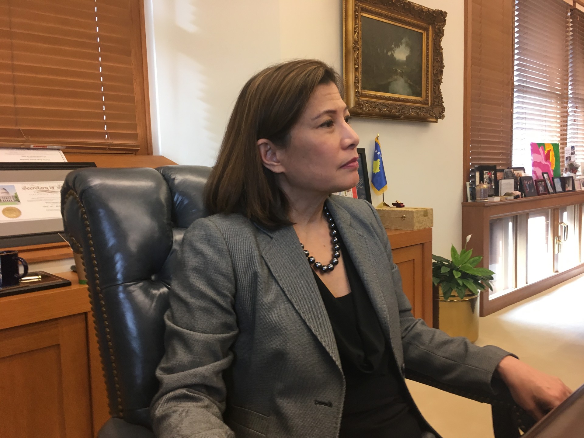 California Supreme Court Chief Justice Tani Cantil-Sakauye responds to Governor Jerry Brown's proposal to do away with driver's license suspensions as debt collection tool.