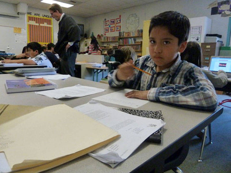 Harry Mendez attends Randall Elementary School in Milpitas, California.