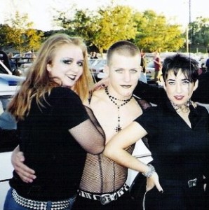 In high school, I tried 'goth' on for a day when we went to see The Cure
