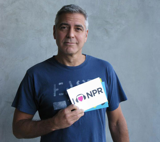 George Clooney hearts NPR.