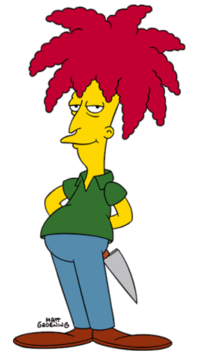Sideshow Bob from the Simpsons