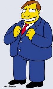 Mayor Quimby from The Simpsons