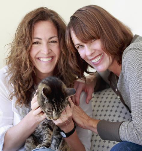 Wendy, Left, Caroline, Right, and Lost Cat Tibia. Photo by Klea McKenna.