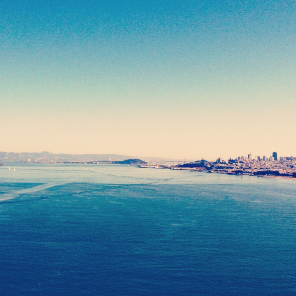 SF from a distance on a pretty day.