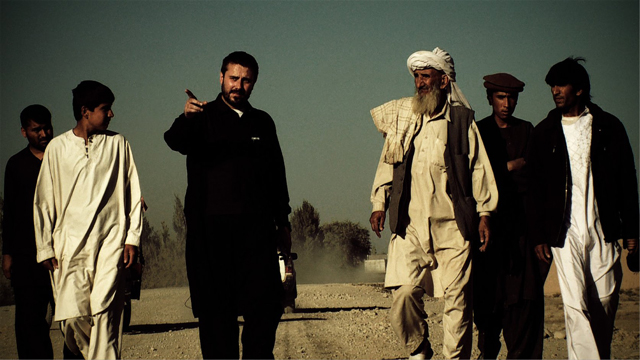 Jeremy Scahill in Afghanistan. Photo: Richard Rowley/ IFC Films 