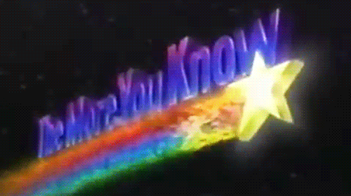 the more you know gif