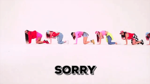 sorry dance crawl gif