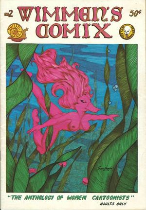 Wimmen's Comix cover art by Edna Jundis.
