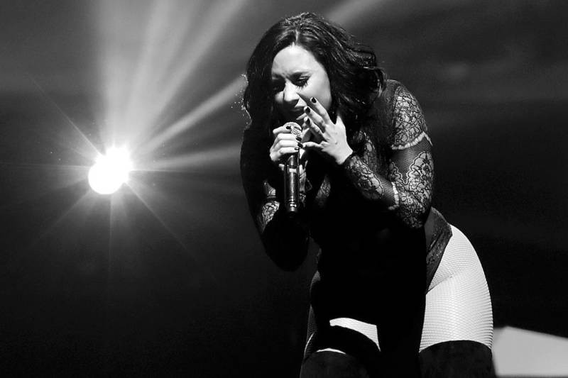 Demi Lovato performs at the Boston stop of her "Future Now" tour. 