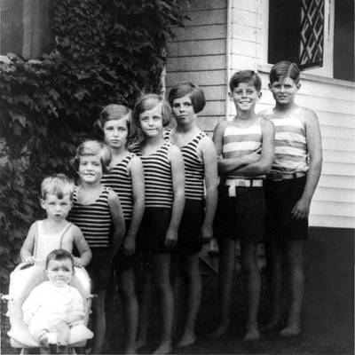 Rosemary (third from the right) and her siblings.