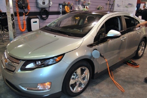 The 2011 Chevy Volt at the 2010 Plug-In Conference.