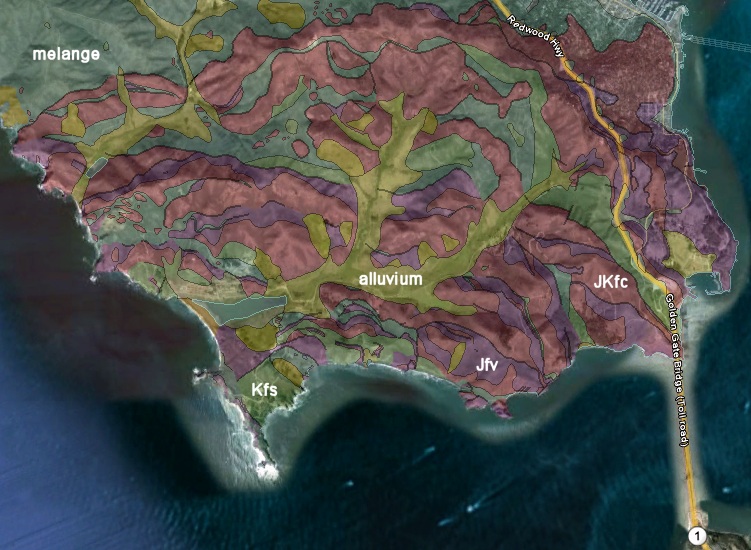 marin headlands geologic map