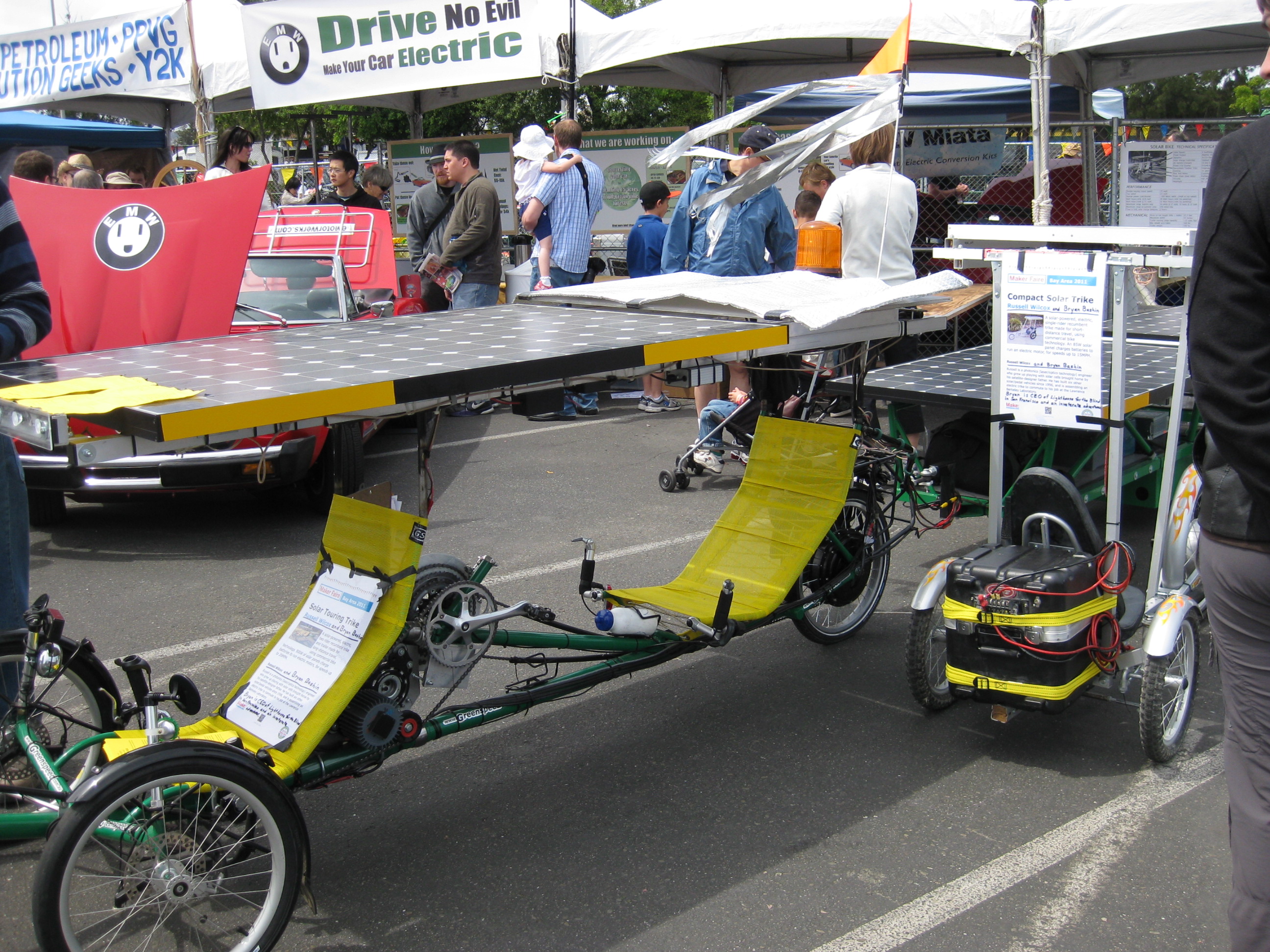 Solar powered bike