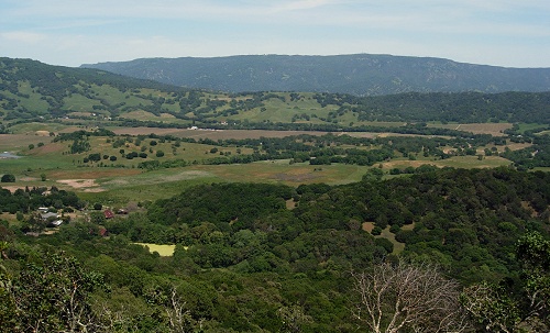 view from green valley fault