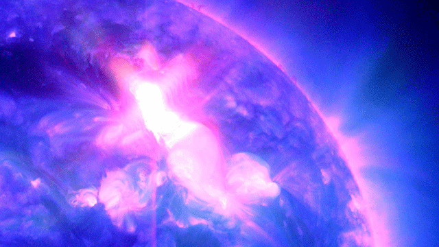 M9 Solar Flare of January 23 2012; credit: Solar Dynamics Observatory