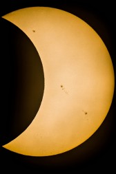 eclipse through telescope