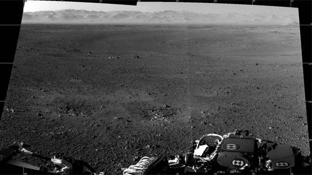 View from NASA's MSL "Curiosity" Rover