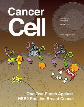 Cancer Cell cover - cartoon cell