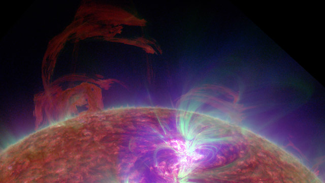 Ultraviolet image of the SUn, NASA Solar Dynamics Observatory-July 28 2012