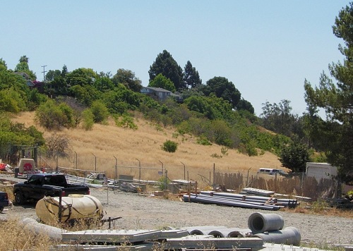 How the Irvington Station area looked in June 2009
