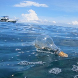 A light bulb moment for #Litterati user @goproinparadise.  This image was taken off the coast of Koh Phi Phi, Thailand.