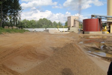 A pile of frac sand awaits processing.  Photo credit: Tegan Wendland/Wisconsin Center for Investigative Journalism.