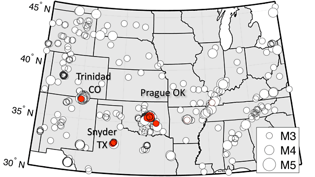 Midwest earthquakes 2003-2013