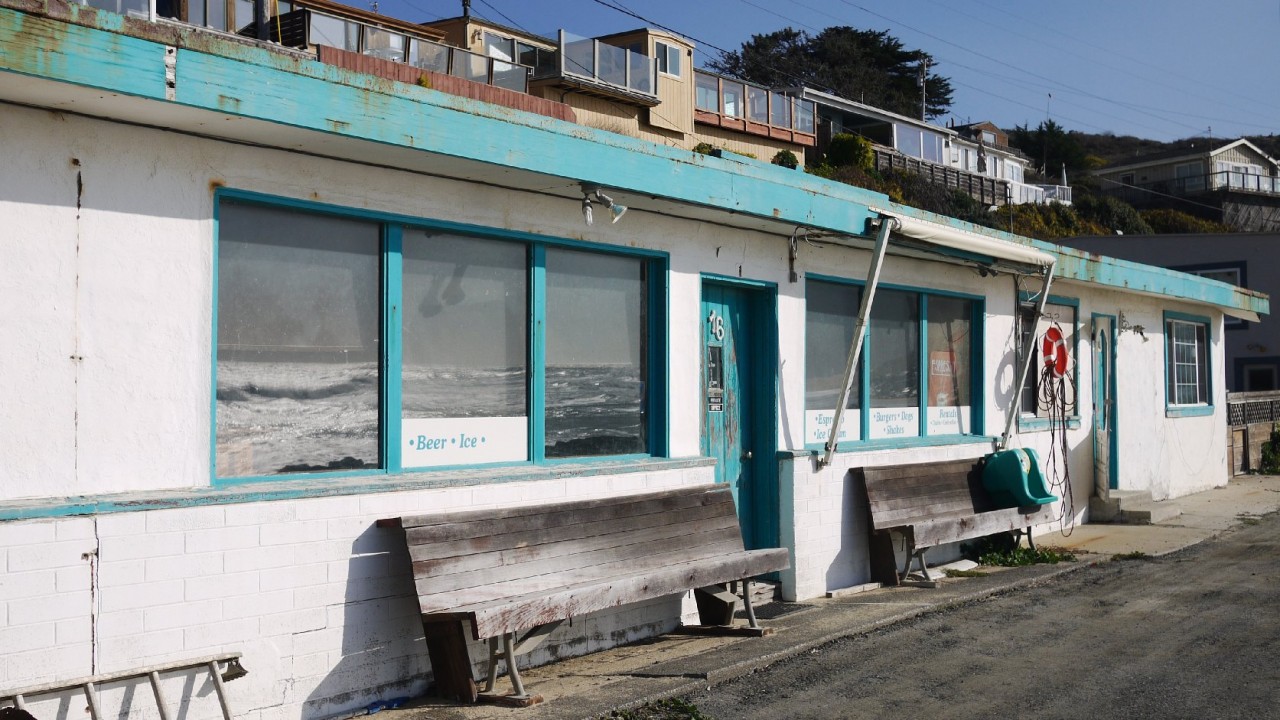 The beach's former owners, the Deeney family, ran a cafe on Martins Beach. (Amy Standen/KQED)