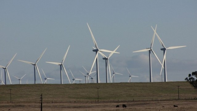 Wind turbines in Solano County. (Craig Miller/KQED)