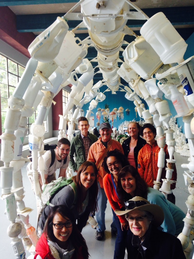 The Crab Cove Visitor Center staff and volunteers visited the "Washed Ashore" exhibit at the San Francisco Zoo.