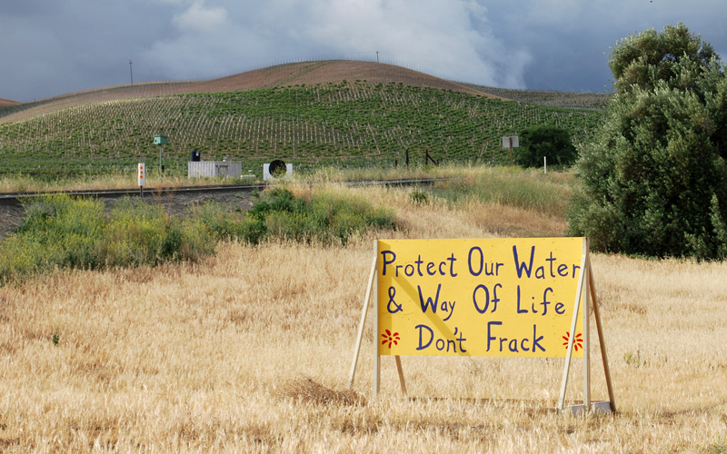 San Benito County voters approved a fracking ban, but it's likely to face challenges. (Gabriela Quiros/KQED)