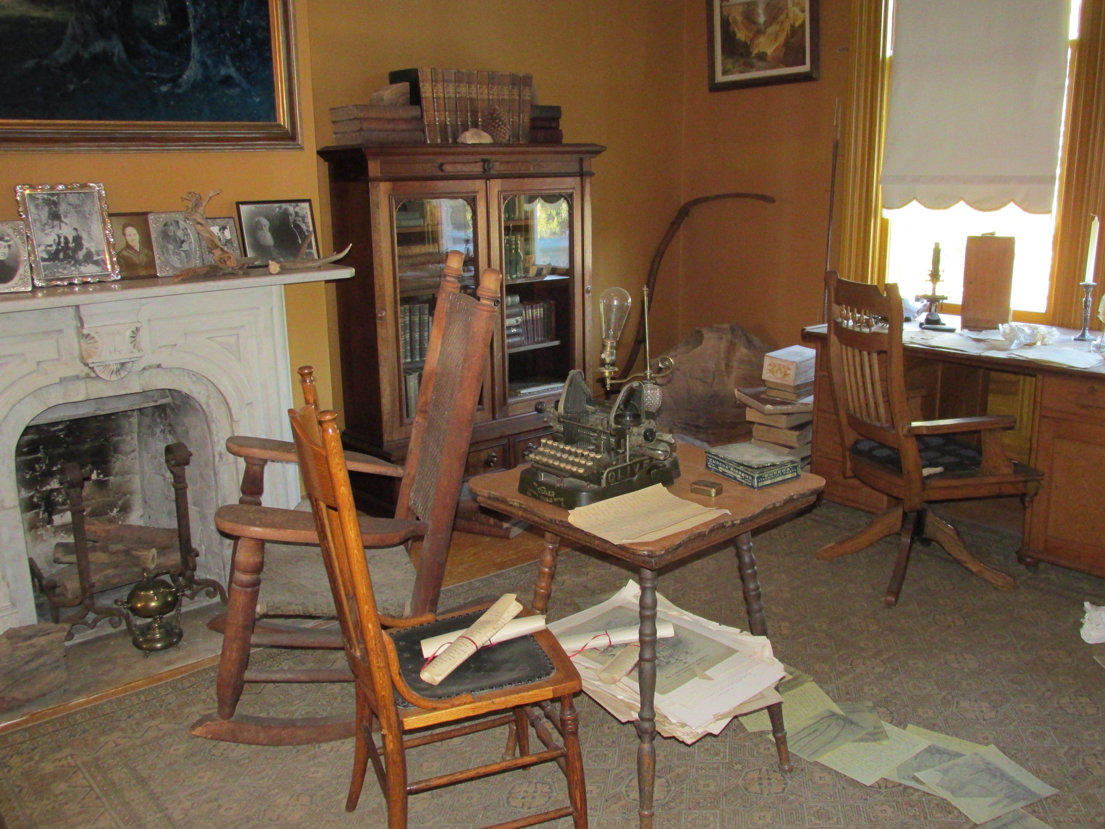 John Muir's "scribble den" where he wrote many of the books that inspired the environmental movement. (Ortega-Welch/KQED)