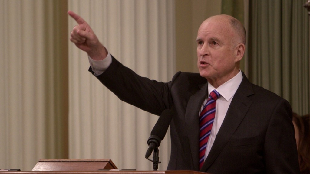 During his inaugural address, Gov. Jerry Brown set new goals for California's renewable energy standards that are the most ambitious in the country.  (Andrew Nixon/Capital Public Radio)