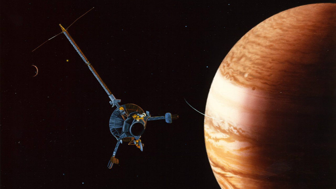 With its leather jacket and earring, Jupiter may have been a very, very bad influence on "super-Earths" during freshman year of the solar system. (Image courtesy NASA)