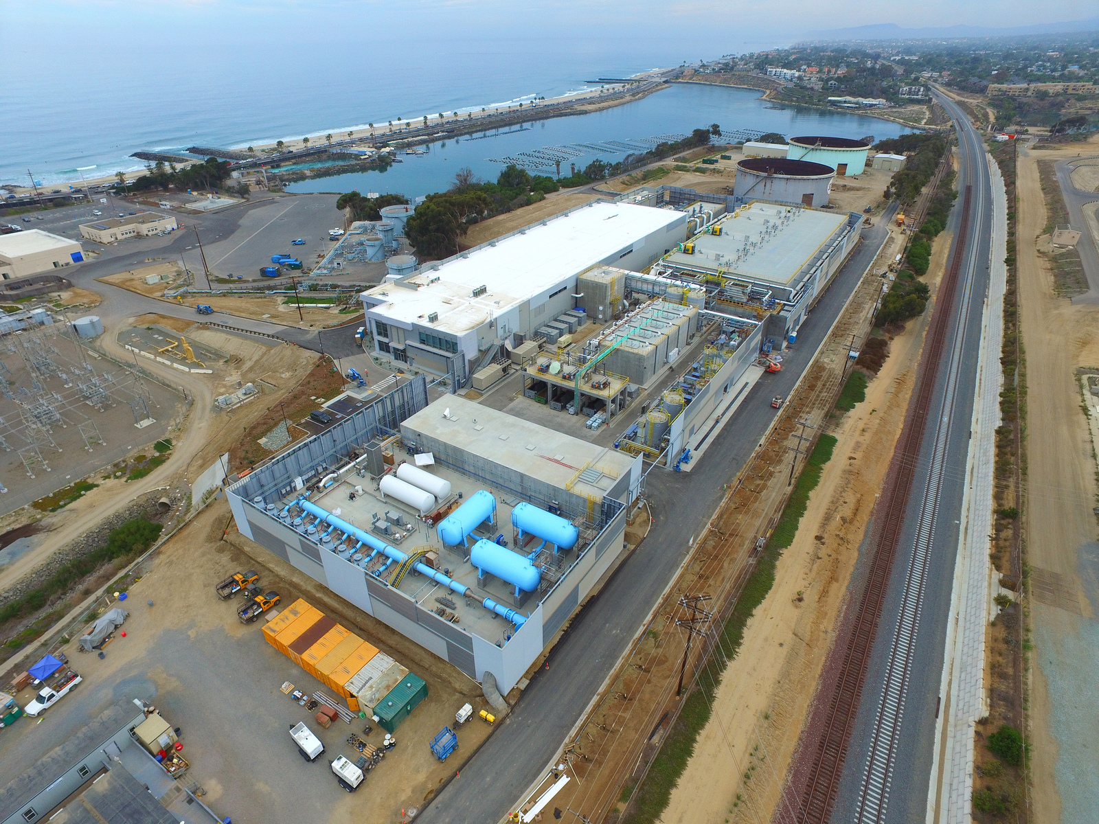 The massive new Carlsbad desalination plant is the biggest in the country, capable of supplying water to around 7 percent of the population of San Diego County.