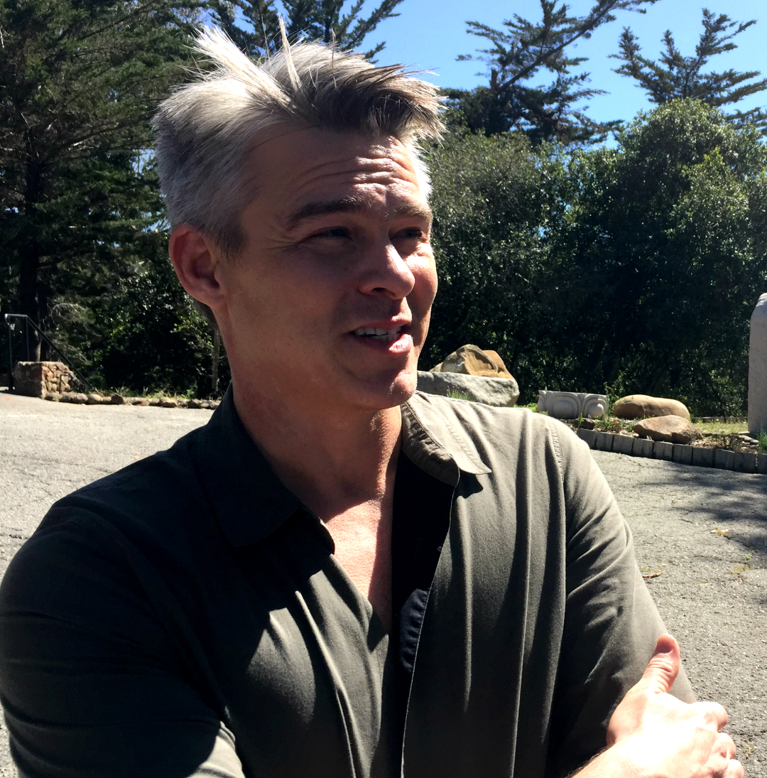 Tyler Cassity sees after both Fernwood in Marin County and Hollywood Forever. He says the drought mandate means cemeteries can't postpone water-saving projects. (Daniel Potter/KQED)