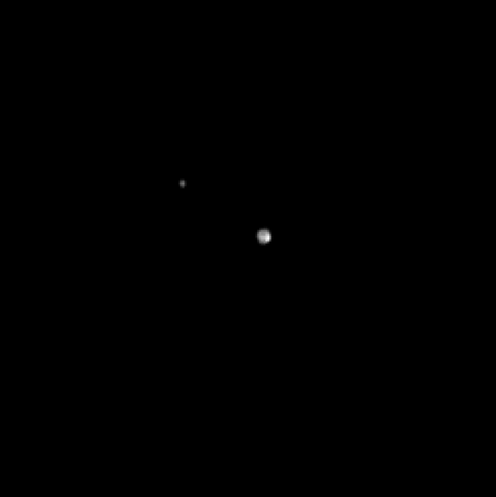 Images captured by New Horizons' LORRI instrument showing mutual revolution of Pluto and Charon. (NASA/Johns Hopkins University Applied Physics Laboratory/Southwest Research Institute)