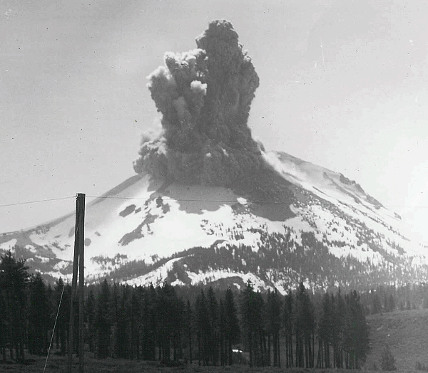 Steam explosion at Lassen, June 1914